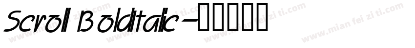 Scroll BoldItalic字体转换